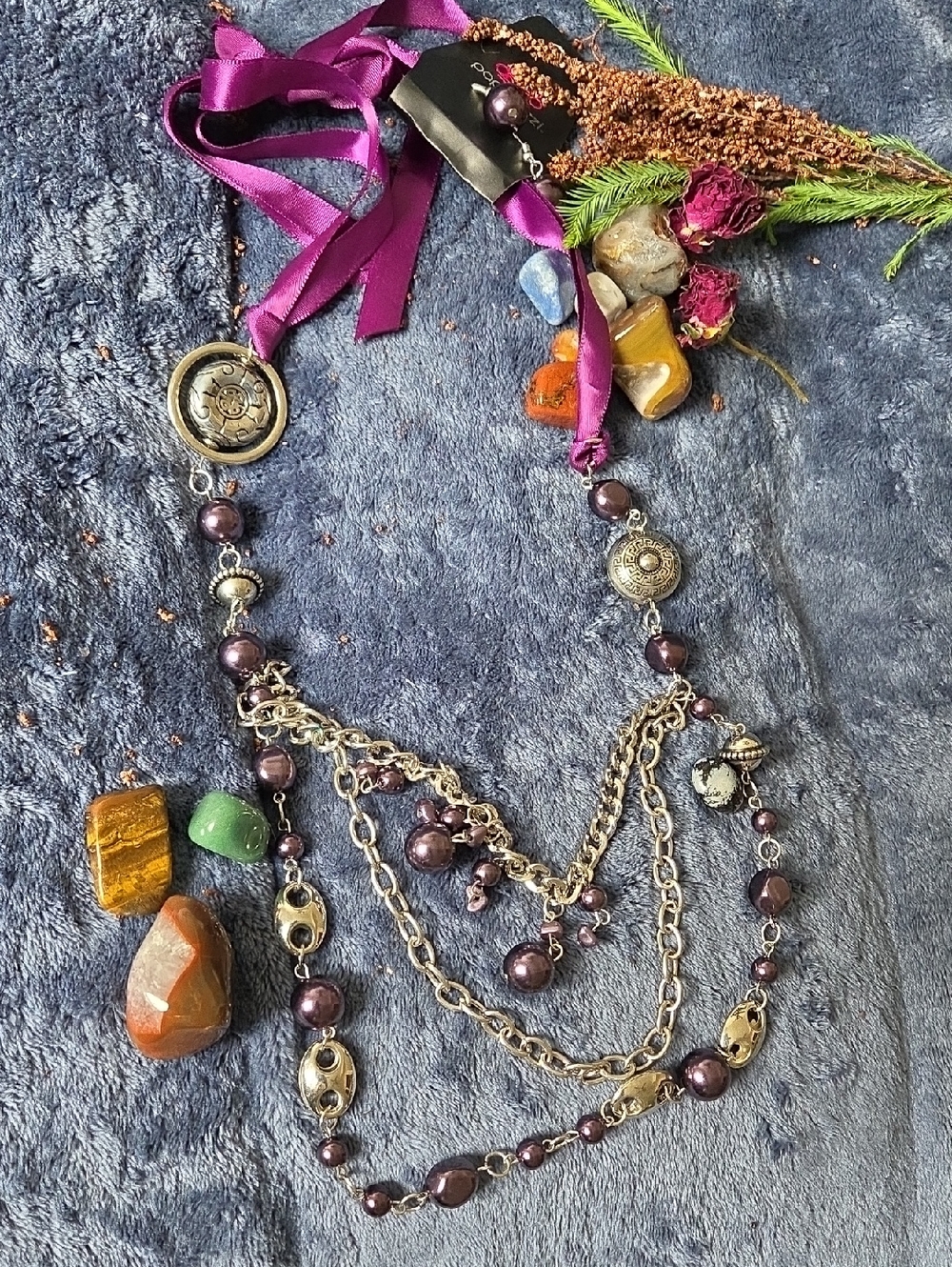 Paparazzi Women's Multi- Layered Necklace & Earring Set. NWT.